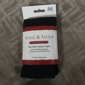 Mod & Tone opaque maternity tights
